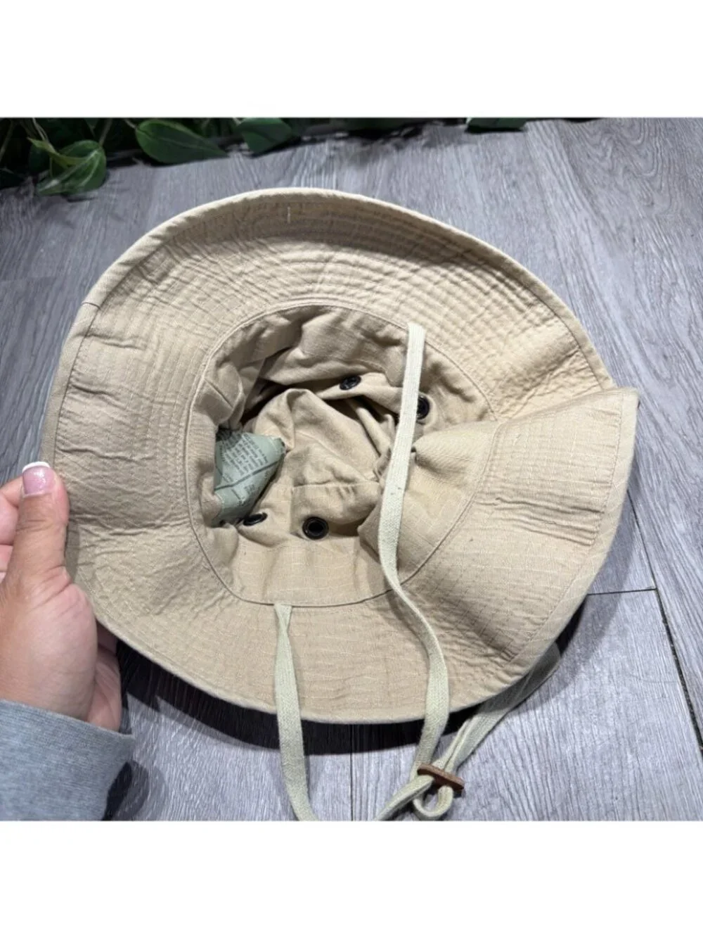 Tru Spec Boonie Hat Sun Hot Weather Type II Fishing Hat Khaki Rip Stop Sz 7 1/2